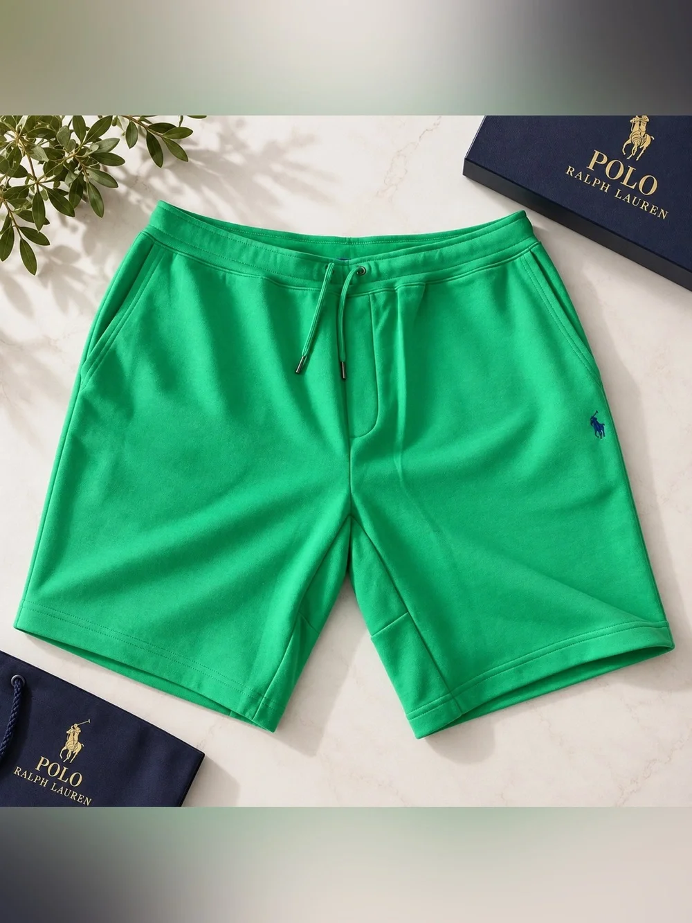 Polo Ralph Lauren Double-Knit Shorts Men’s XL Green Drawstring